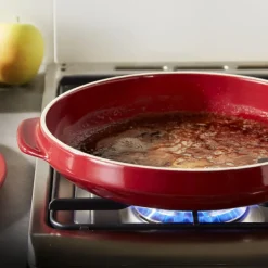 EMILE HENRY Plat De Cuisson|Moules À Gâteaux|Set Moule à Tarte Tatin en Céramique Ø 33 cm Grand Cru