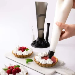 MASTRAD Poches À Douille Pâtissières|Douilles Pâtisserie|Set Poche à Douille et 12 Douilles Inox