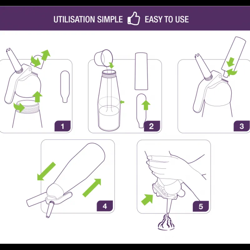 MASTRAD Siphons & Cartouches|Siphon Professionnel 0,5L