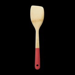 PEBBLY Spatules|Spatule de Cuisine Bambou 30 cm Rouge