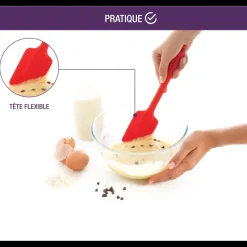 MASTRAD Spatules|Maryses Et Cuillères|Spatule en Silicone Monobloc Rouge