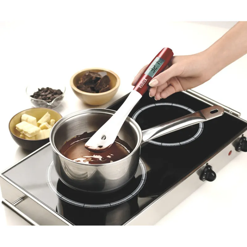 YOOCOOK Spatules|Spatule Thermomètre amovible + embout cuillère