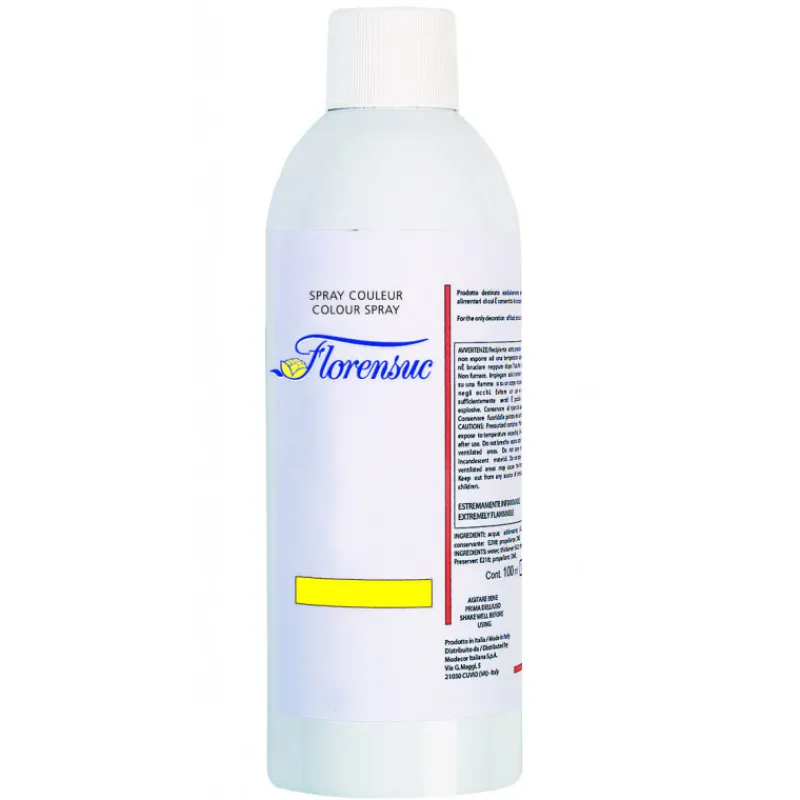 FLORENSUC Colorants Alimentaires|Spray Velours Jaune 400 ml