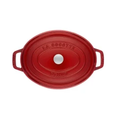 STAUB Cocotte En Fonte|Cocotte Fonte Ovale 23 cm Rouge Cerise 2,35 L