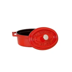 STAUB Cocotte En Fonte|Cocotte Fonte Ovale 31 cm Rouge Cerise 5,5 L