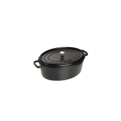 STAUB Cocotte En Fonte|Cocotte Fonte Ovale 37 cm Noir Mat 8 L