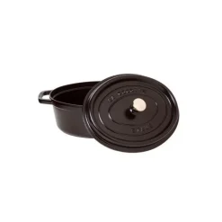 STAUB Cocotte En Fonte|Cocotte Fonte Ovale 37 cm Noir Mat 8 L