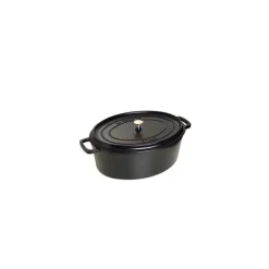 STAUB Cocotte En Fonte|Cocotte Fonte Ovale 31 cm Noir Mat 5,5 L