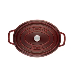 STAUB Cocotte En Fonte|Cocotte Fonte Ovale 29 cm Grenadine Majolique 4,2 L