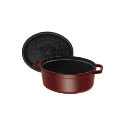 STAUB Cocotte En Fonte|Cocotte Fonte Ovale 29 cm Grenadine Majolique 4,2 L