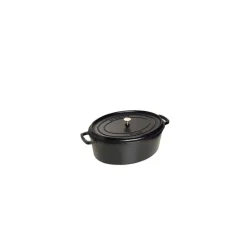 STAUB Cocotte En Fonte|Cocotte Fonte Ovale 23 cm Noir Mat 2,35 L