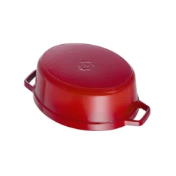STAUB Cocotte En Fonte|Cocotte Fonte Ovale 27 cm Rouge Cerise 3,2 L