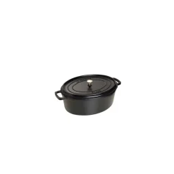 STAUB Cocotte En Fonte|Cocotte Fonte Ovale 29 cm Noir Mat 4,2 L