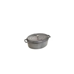 STAUB Cocotte En Fonte|Cocotte Fonte Ovale 23 cm Gris Graphite 2,35 L