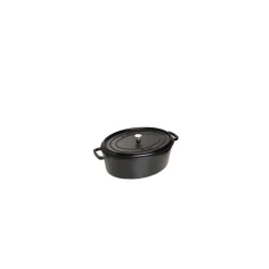 STAUB Cocotte En Fonte|Cocotte Fonte Ovale 15 cm Noir Mat 0,6 L