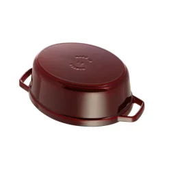 STAUB Cocotte En Fonte|Cocotte Fonte Ovale 33 cm Grenadine Majolique 6,7 L