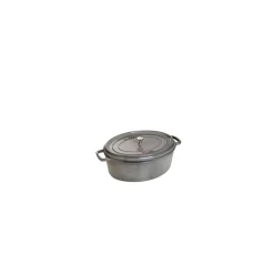 STAUB Cocotte En Fonte|Cocotte Fonte Ovale 15 cm Gris Graphite 0,6 L
