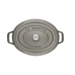 STAUB Cocotte En Fonte|Cocotte Fonte Ovale 15 cm Gris Graphite 0,6 L