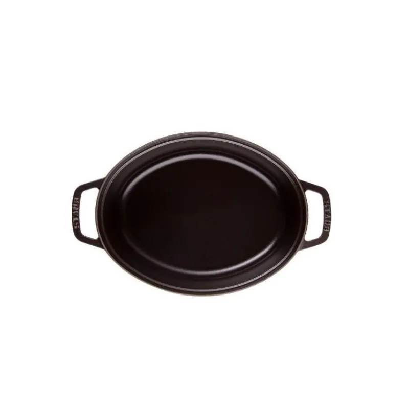 STAUB Cocotte En Fonte|Cocotte Fonte Ovale 33 cm Noir Mat 6,7 L