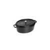 STAUB Cocotte En Fonte|Cocotte Fonte Ovale 41 cm Noir Mat 12 L