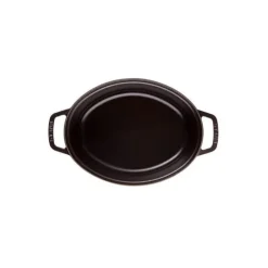 STAUB Cocotte En Fonte|Cocotte Fonte Ovale 41 cm Noir Mat 12 L