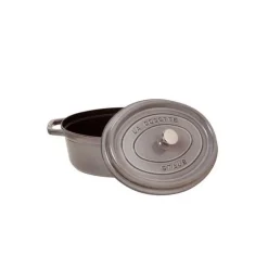 STAUB Cocotte En Fonte|Cocotte Fonte Ovale 33 cm Gris Graphite 6,7 L