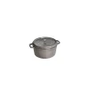 STAUB Cocotte En Fonte|Cocotte Fonte Ronde 14 cm Gris Graphite 0,8 L