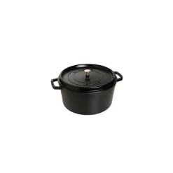 STAUB Cocotte En Fonte|Cocotte Fonte Ronde 24 cm Noir Mat 3,8 L