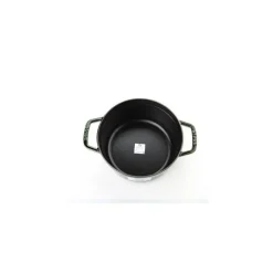 STAUB Cocotte En Fonte|Cocotte Fonte Ronde 26 cm Vert Basilic Majolique 5,2 L