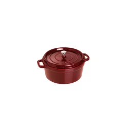STAUB Cocotte En Fonte|Cocotte Fonte Ronde 24 cm Grenadine Majolique 3,8 L