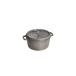 STAUB Cocotte En Fonte|Cocotte Fonte Ronde 22 cm Gris Graphite 2,6 L