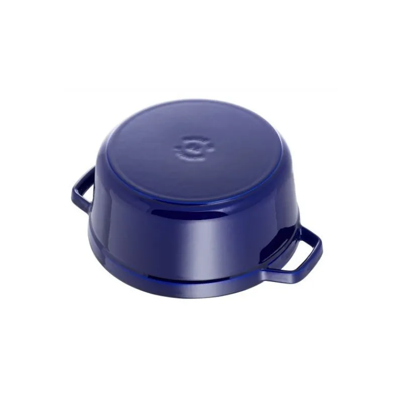 STAUB Cocotte En Fonte|Cocotte Fonte Ronde 26 cm Bleu Intense Majolique 5,2 L