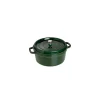 STAUB Cocotte En Fonte|Cocotte Fonte Ronde 24 cm Vert Basilic Majolique 3,8 L