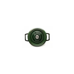 STAUB Cocotte En Fonte|Cocotte Fonte Ronde 28 cm Vert Basilic Majolique 6,7 L