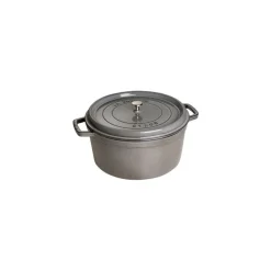 STAUB Cocotte En Fonte|Cocotte Fonte Ronde 34 cm Gris Graphite 12,6 L