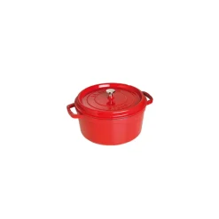 STAUB Cocotte En Fonte|Cocotte Fonte Ronde 22 cm Rouge Cerise 2,6 L