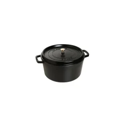 STAUB Cocotte En Fonte|Cocotte Fonte Ronde 28 cm Noir Mat 6,7 L