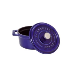 STAUB Cocotte En Fonte|Cocotte Fonte Ronde 30 cm Bleu Intense Majolique 8,35 L