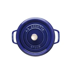 STAUB Cocotte En Fonte|Cocotte Fonte Ronde 28 cm Bleu Intense Majolique 6,7 L