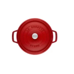 STAUB Cocotte En Fonte|Cocotte Fonte Ronde 26 cm Rouge Cerise 5,2 L