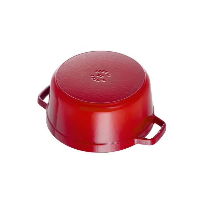 STAUB Cocotte En Fonte|Cocotte Fonte Ronde 26 cm Rouge Cerise 5,2 L