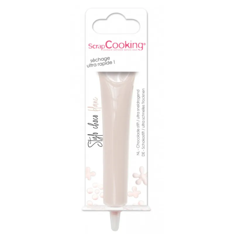 SCRAPCOOKING Nappages Et Glaçages|Décoration Comestible|Stylo Chocolat Blanc 25 g