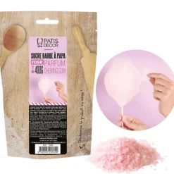 PATISDECOR Préparation Pâtisserie|Décoration Comestible|Sucre Barbe à Papa Chewing-Gum 400 g Patisdécor