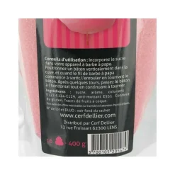 PATISDECOR Décoration Comestible|Sucre Barbe à Papa Fraise 400 g Patisdécor