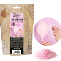 PATISDECOR Décoration Comestible|Sucre Barbe à Papa Vanille 400 g Patisdécor