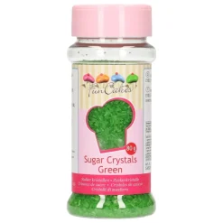 FUNCAKES Décoration Comestible|Sucre coloré Vert 80g