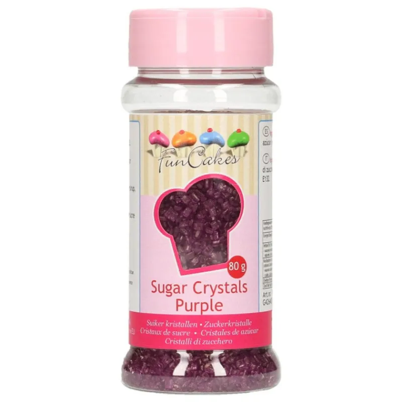 FUNCAKES Décoration Comestible|Sucre coloré Violet 80g
