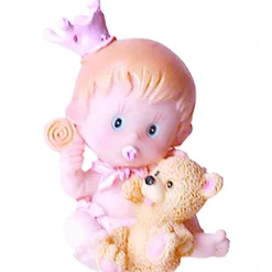 CUISINEADDICT Décoration Gâteau|Sujet bapteme Couronne Rose 5 cm