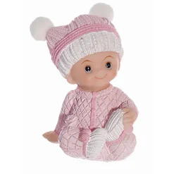 MALLARD FERRIERE Décoration Gâteau|Sujet bapteme Fille Pyjama Rose 7,5 cm