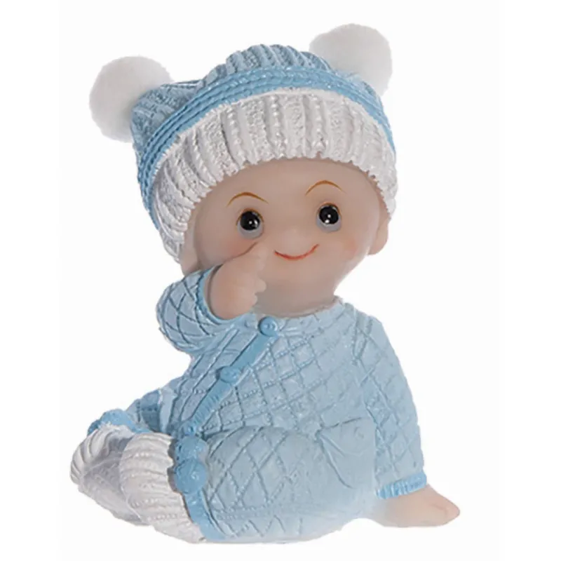 MALLARD FERRIERE Décoration Gâteau|Sujet bapteme Garçon Pyjama Bleu 7,5 cm